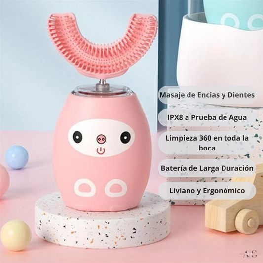 Cepillo de Dientes U-360, Diseñado para Niños