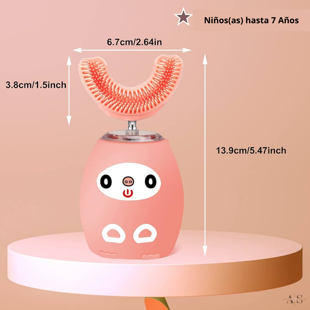 Cepillo de Dientes U-360, Diseñado para Niños