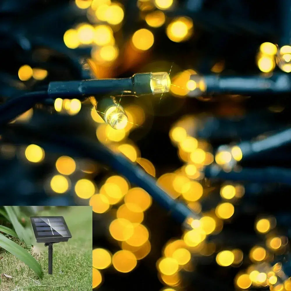 Luces solares navideñas de 17 metros y 170 led