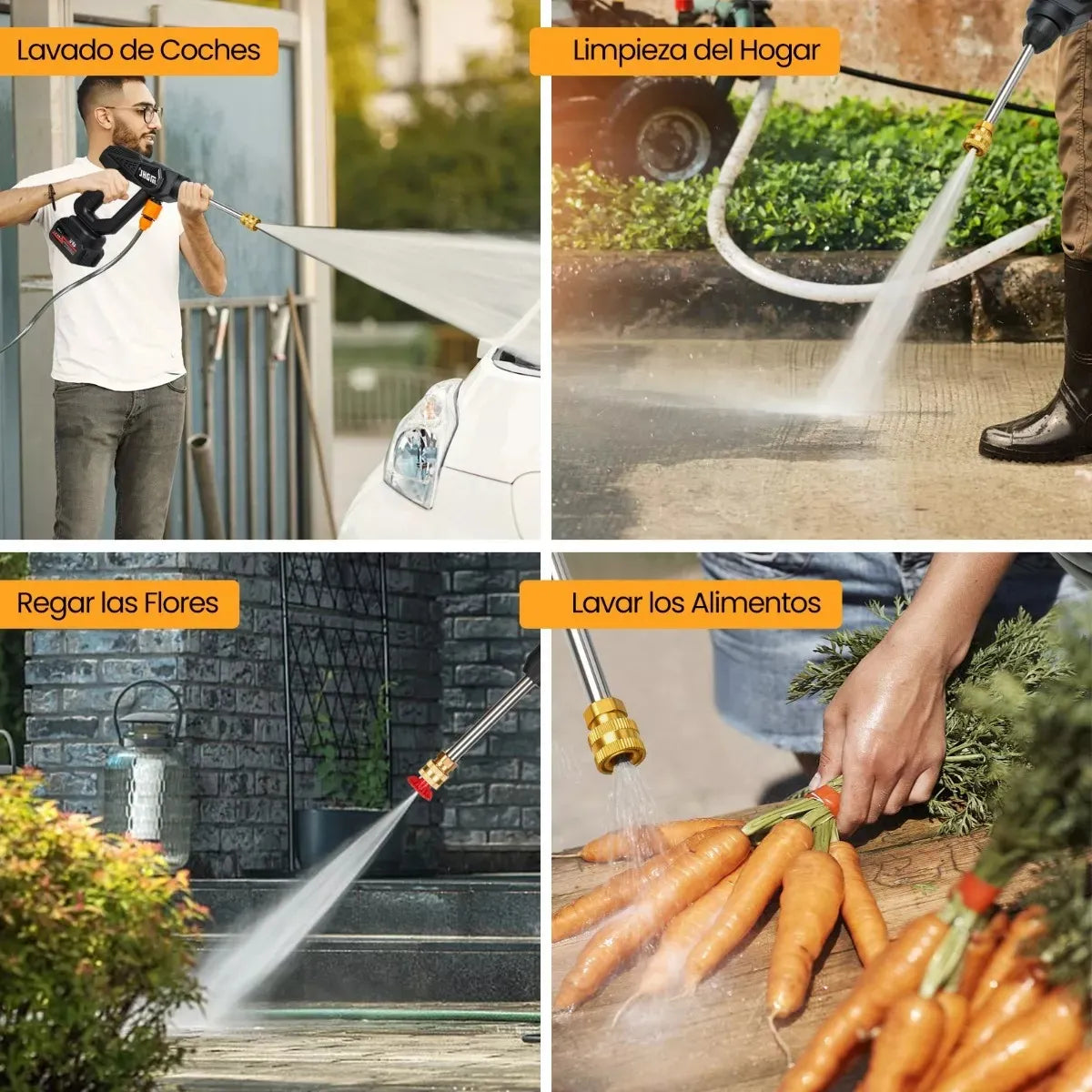 HIDROLAVADORA PORTATIL + 2 BATERIAS 98v + REGALO