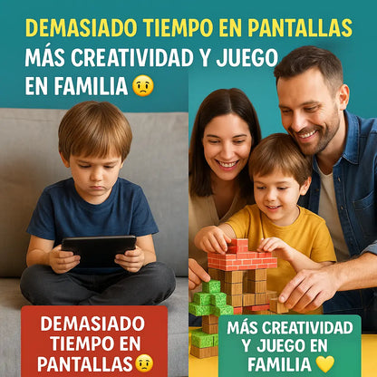 BLOQUES MANGNETICOS MINECRAFT 75 PZ