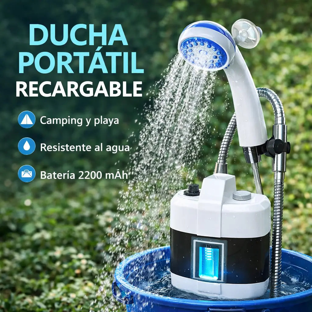 Ducha Portatil Para Camping Ducha Recarg