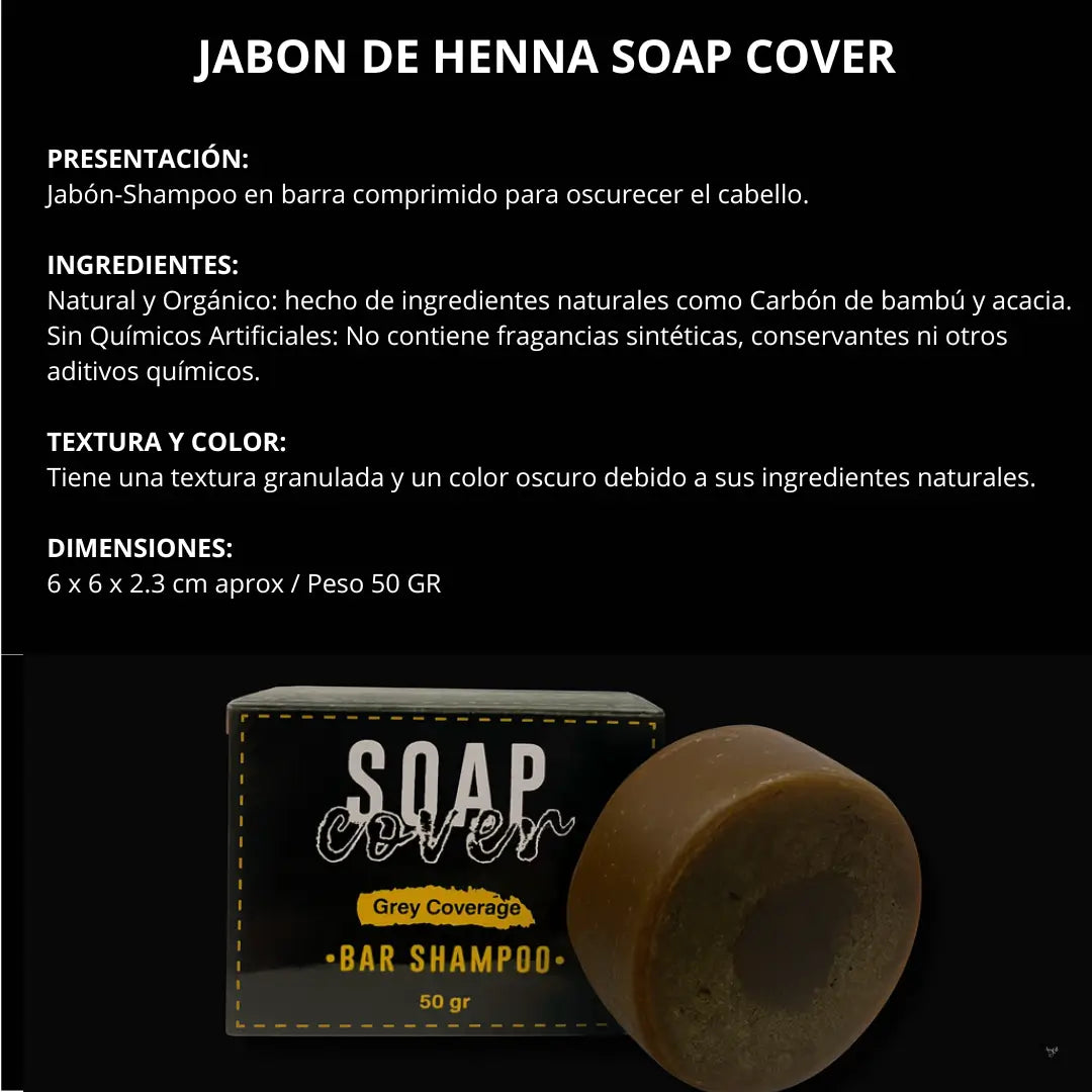 JABON ANTICANAS DE HENNA SOAP COVER
