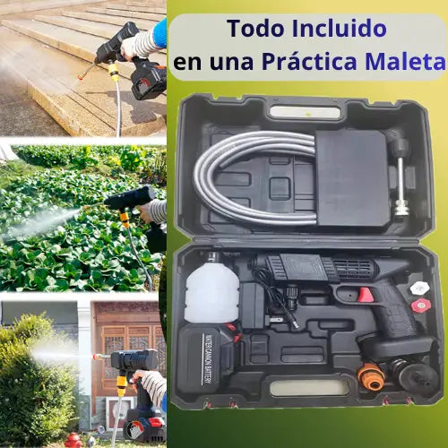 HIDROLAVADORA PORTATIL + 2 BATERIAS 98v + REGALO