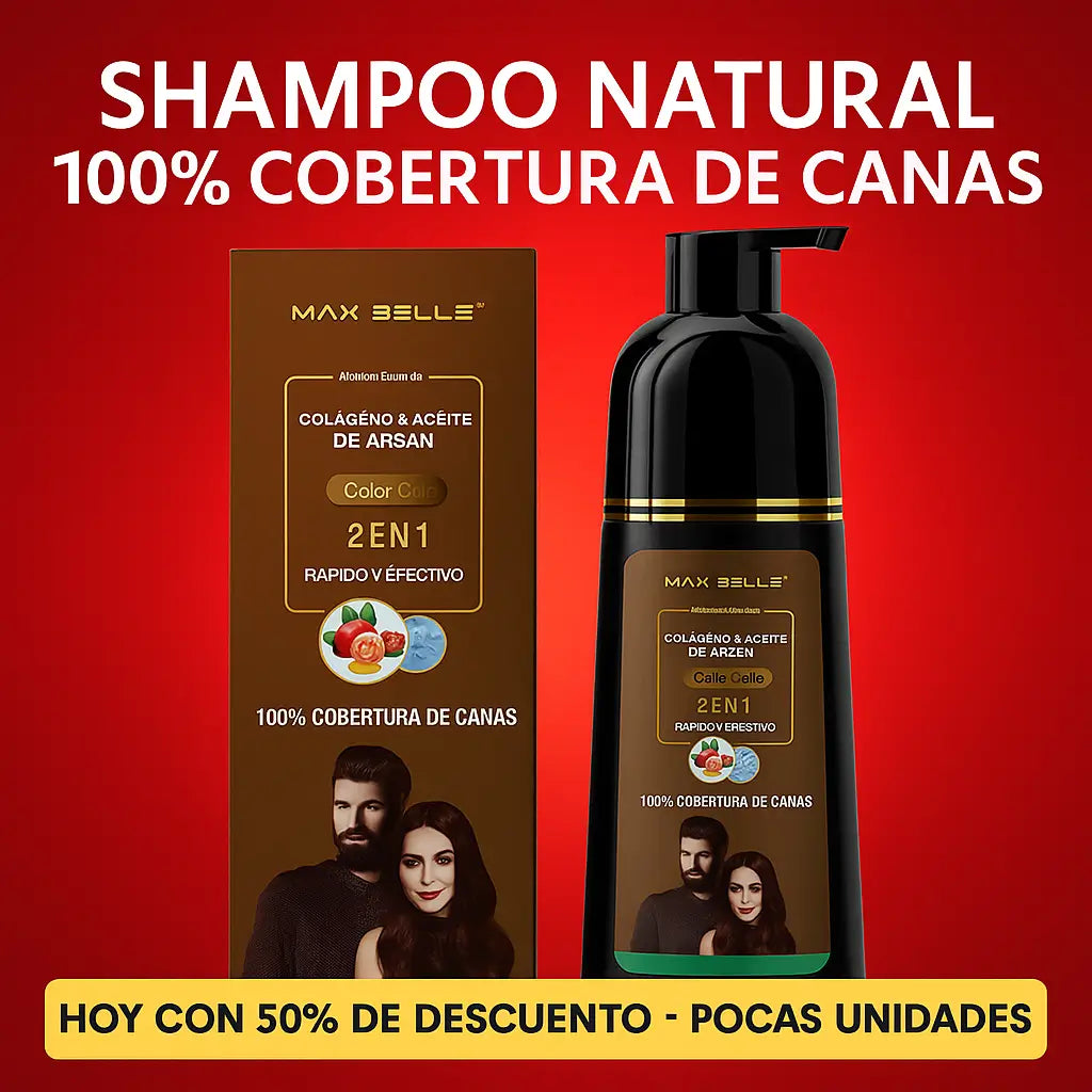 SHAMPOO PINTA CANAS MAX BELLE 400 ML
