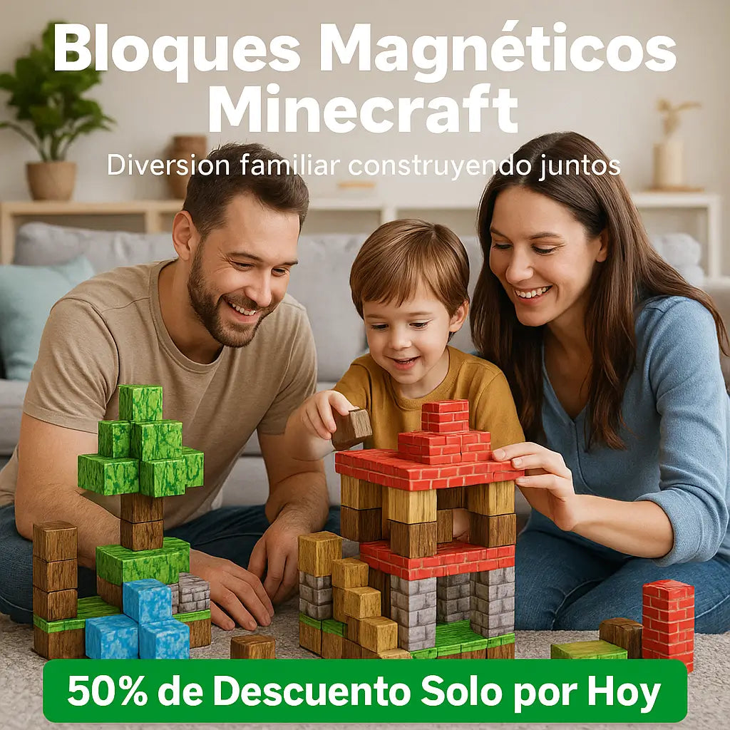 BLOQUES MANGNETICOS MINECRAFT 75 PZ