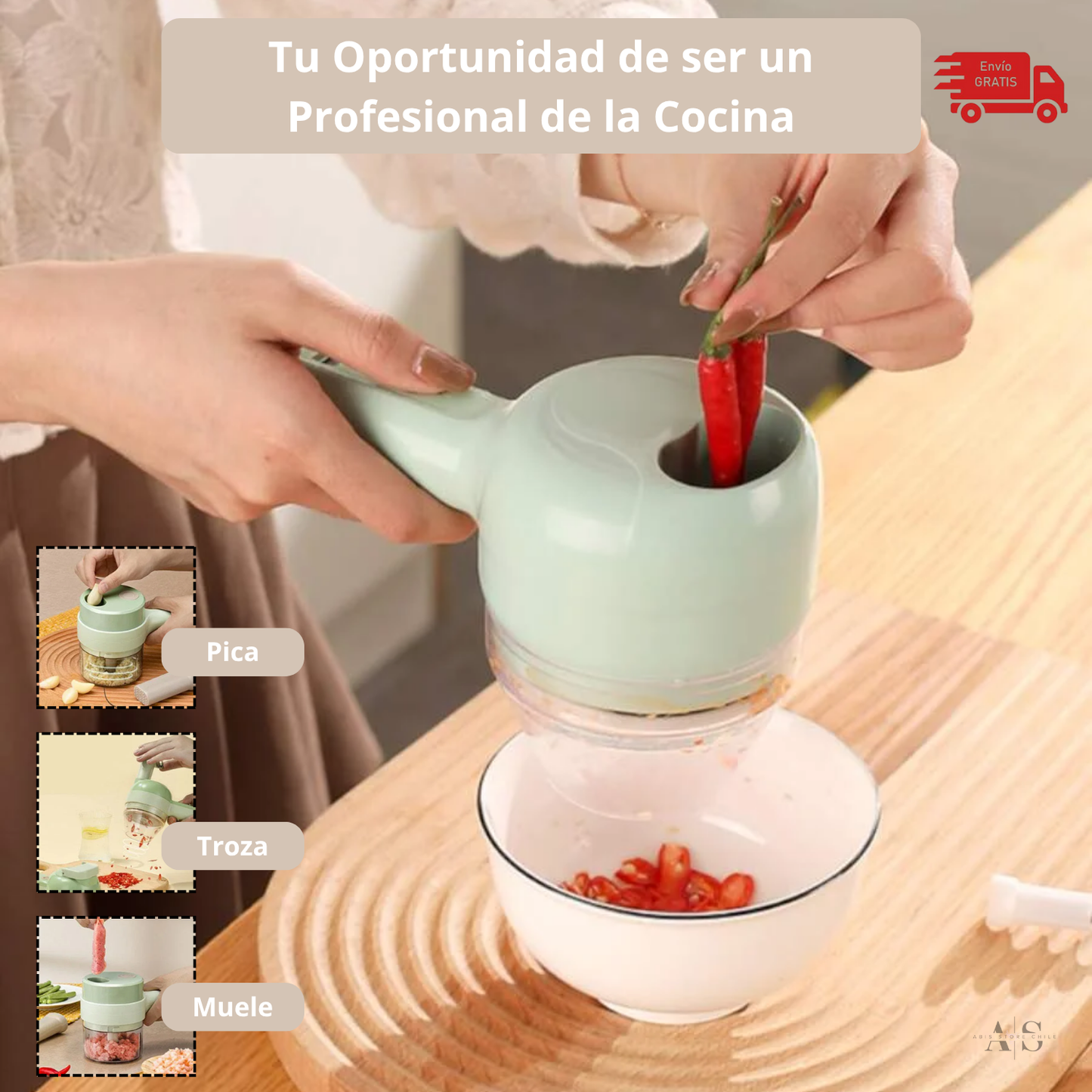 ⭐Picadora Multifunción Eléctrica Portátil