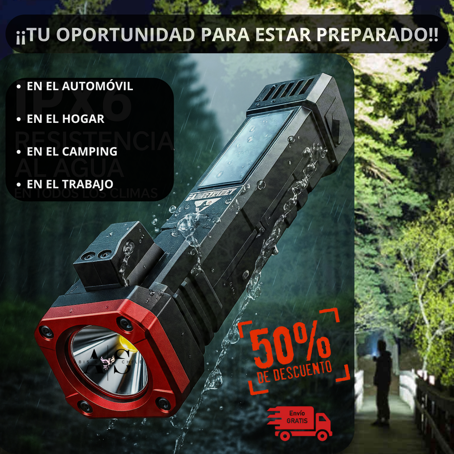 LINTERNA DE EMERGENCIA PRO