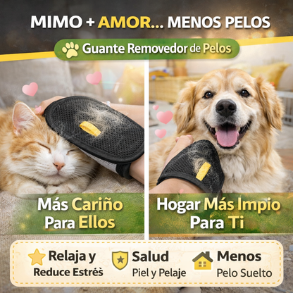 Guante Removedor de Pelo 2 en 1 - Negro