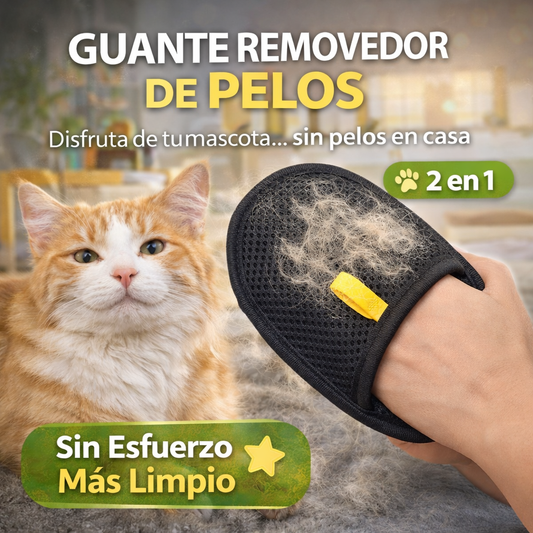 Guante Removedor de Pelo 2 en 1 - Negro