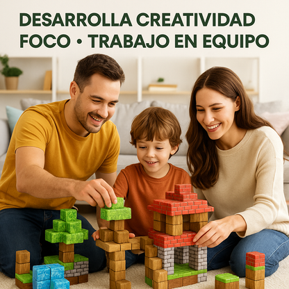 75 BLOQUES MAGNETICOS PREMIUM MINECRAFT