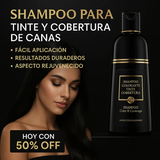 SHAMPOO COLORANTE TINTE CUBRE CANAS